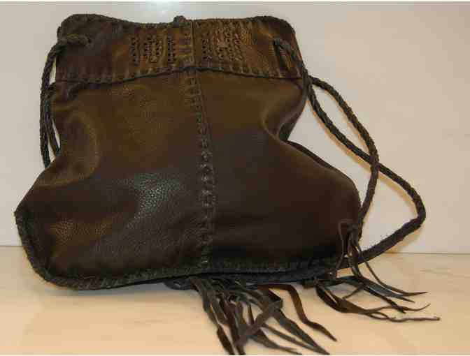 Handmade Black Leather Purse - Made By PS3 Grandfather