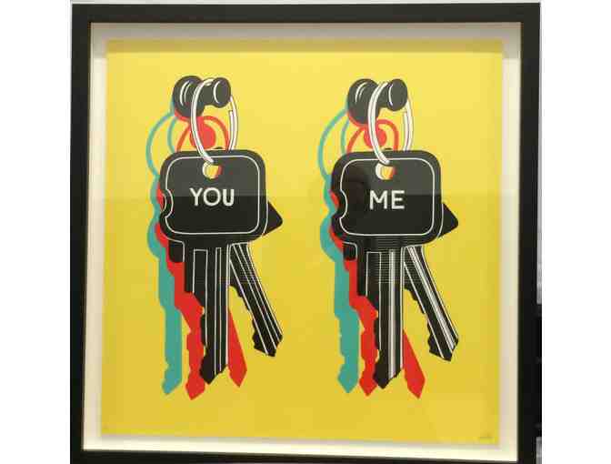You/Me Limited Edition Framed Print by Steve Powers