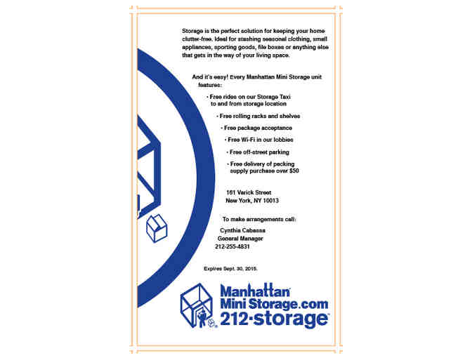 Manhattan Mini Storage - Personal Closet for 6 months