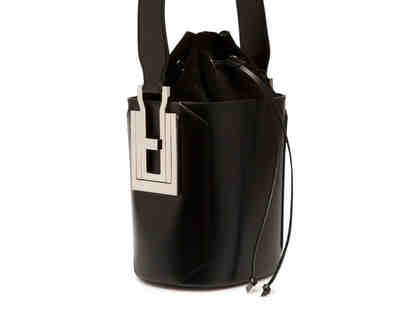 Costume National - Berlin Black Leather Bucket Bag