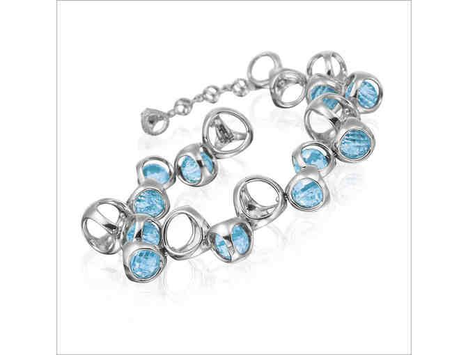 Sterling Silver Plated Ring, Bracelet & Necklace With Rhodium Stones