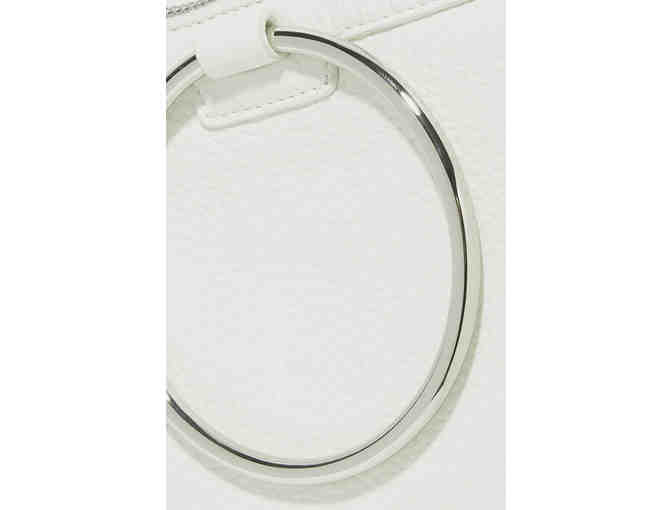 KARA Large White Leather Ring Pouch - Photo 3