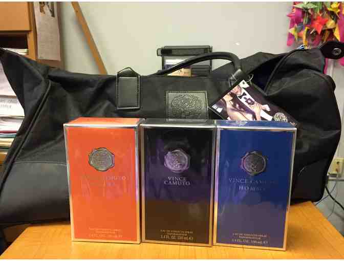Vince Camuto: 6 Bottles of Fragrances and 2 Tote Bags
