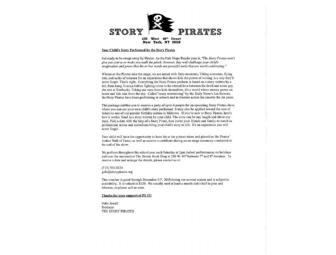 Your Child's Story Performed by the STORY PIRATES!