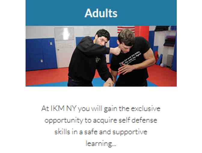 IKM New York  -Three (3) Krav Maga Classses for Child or Adult