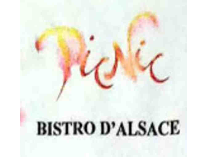 3 course dinner for 2 at Picnic Market & Cafe - Bistro d'Alsace--