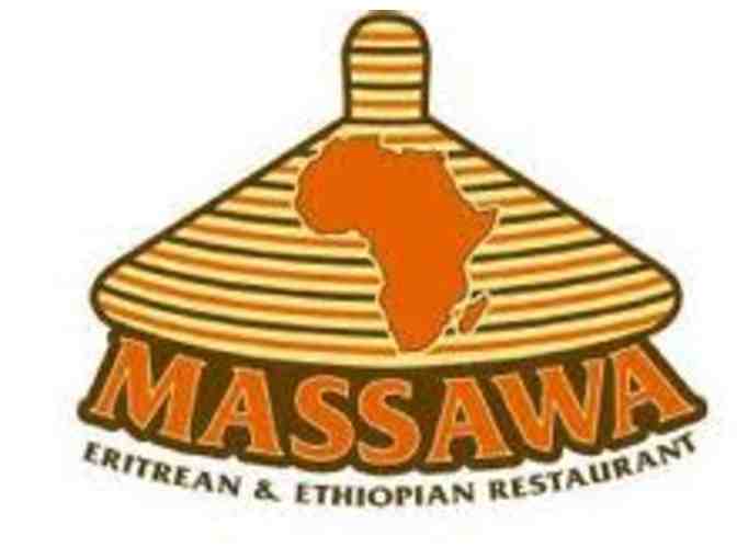 $50 gift certificate for Massawa Restaurant