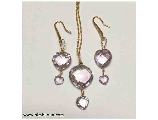 Gorgeous Amethyst Necklace & Earrings from ALM Bijoux