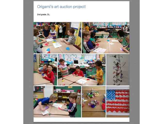 CLASS PROJECT! Origami U.S. flag from Ms. Greiner & Ms. Fabiola (2nd Gd FDL)
