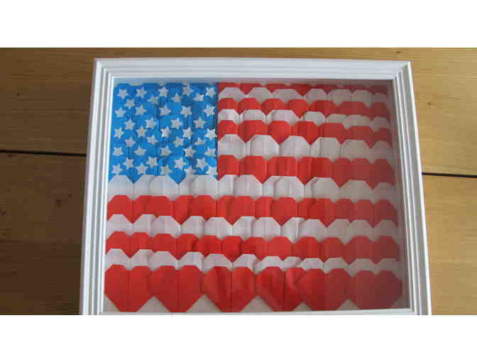 CLASS PROJECT! Origami U.S. flag from Ms. Greiner & Ms. Fabiola (2nd Gd FDL)