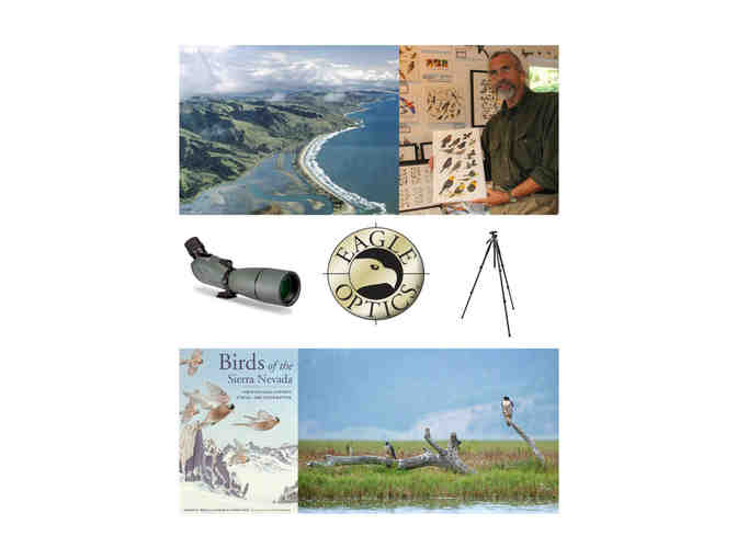 Bolinas Birding & Studio Visit w/ Keith Hansen + Eagle Optics Scope Package + Bird Books