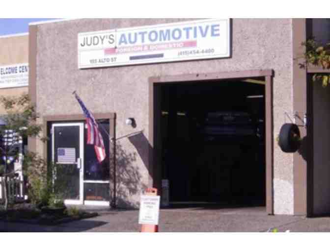 A $75 Gift Certificate from Judy's Automotive in San Rafael, California