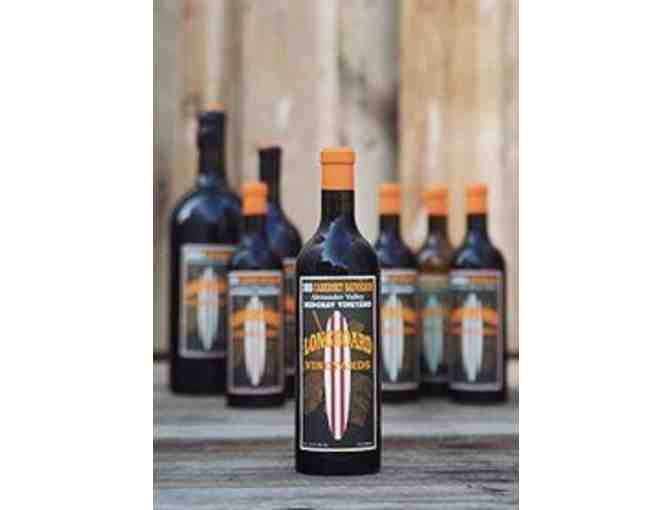 A Longboard Winery Tasting for 4, a bottle of 2007 Mavericks Cabernet Sauvignon, & Apparel