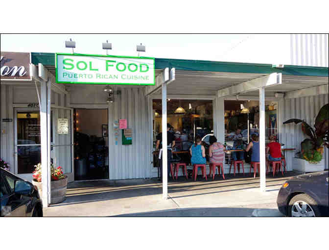 Sol Food Restaurant Gift Certificate $100
