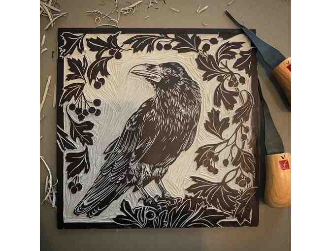 Raven and Hawthorn Print