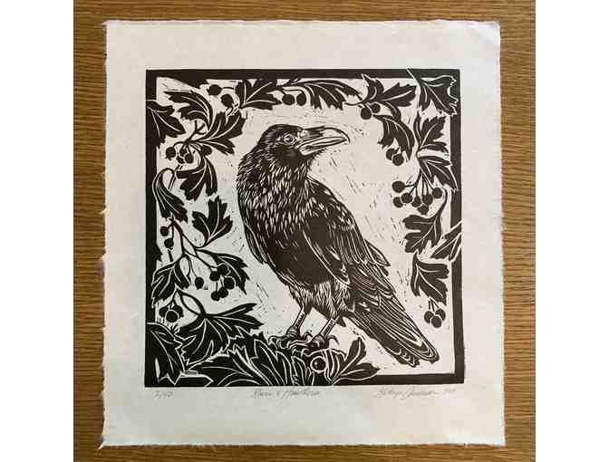 Raven and Hawthorn Print