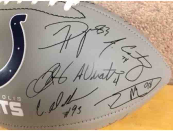 Colts Team Stamped Football