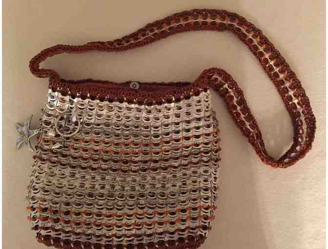 Hand crocheted Poptab purse