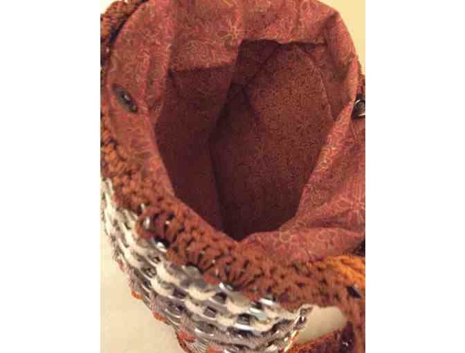 Hand crocheted Poptab purse