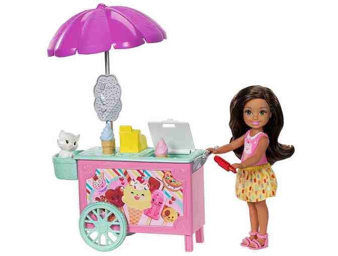Doll - Barbie Chelsea Club Ice Cream Cart