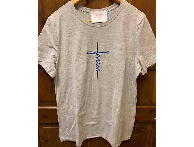 T-shirt - Grey - "Jesus" - Photo 1