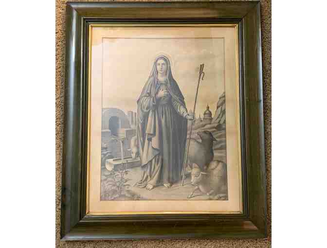 Framed Artwork of Mary