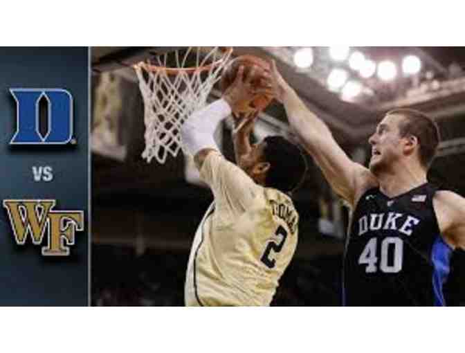 Duke at Wake Forest NCAA Men's BB 3 Tickets Courtside