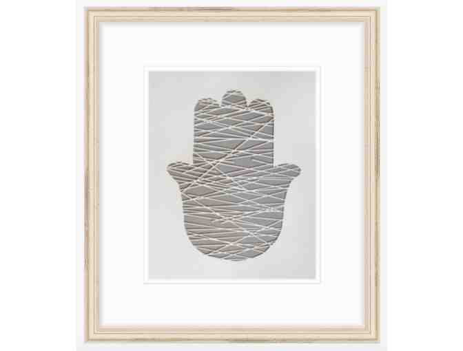 Lines Hamsa, Papercut by Ruth Mergi