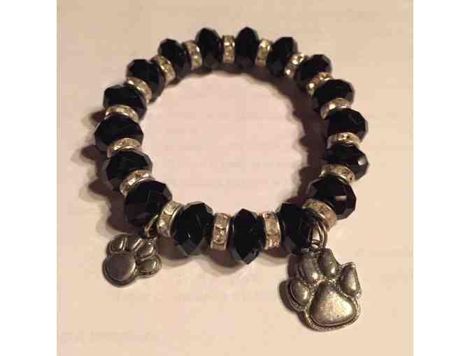 Black & White Crystal Panther Bracelet
