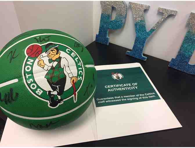 Celtics Green Autographed Basketball