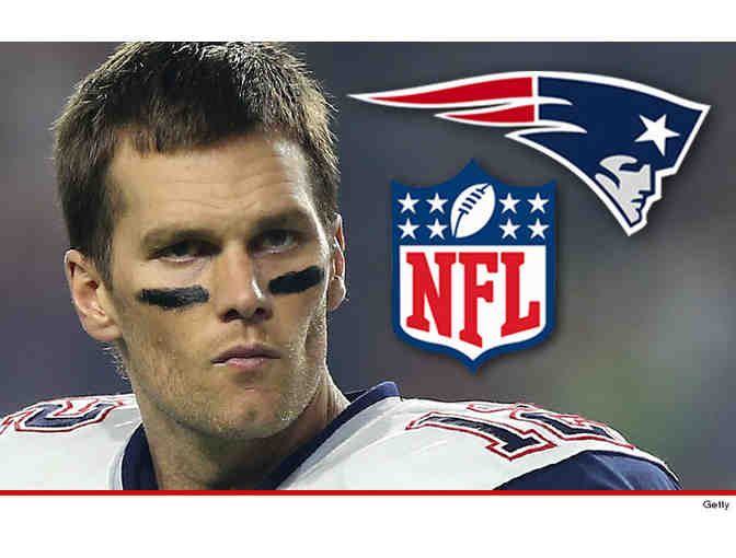 Tom Brady Autographed Patriots Football - Live Auction bidding only