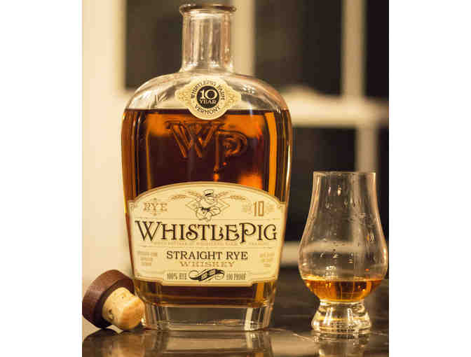 750 ML Bottle of WhistlePig Striaght Rye Whiskey & Two Shot Glasses