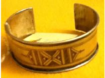 Silver Etched Tuareg Cuff Bracelet