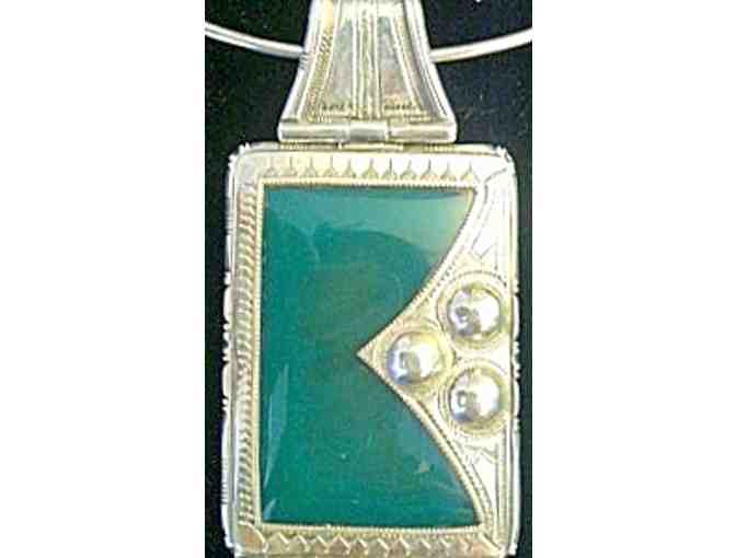 Tuareg Silver and Agate Necklace
