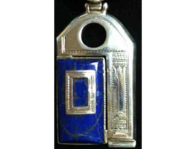 Tuareg Silver and Lapis Necklace