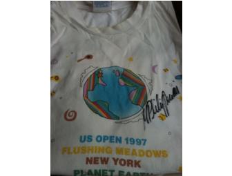 Autographed Tennis T-shirts- by Ivan Lendl and Mark Philippoussis