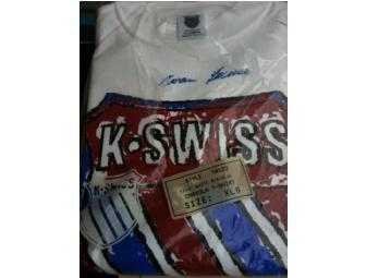 Autographed Tennis T-shirts- by Ivan Lendl and Mark Philippoussis
