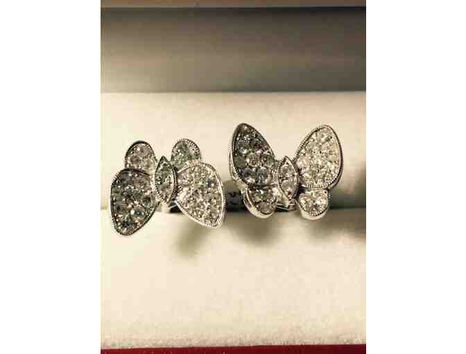 Double Butterfly Diamond Ring Retail $7230