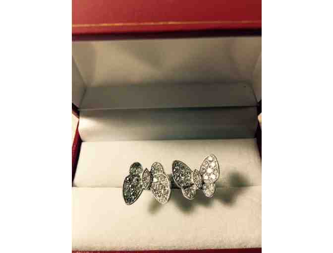 Double Butterfly Diamond Ring Retail $7230