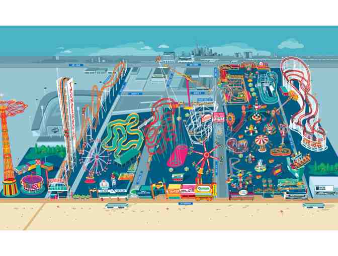 2 Wrist bands for a day at Luna Park in Brooklyn, NY