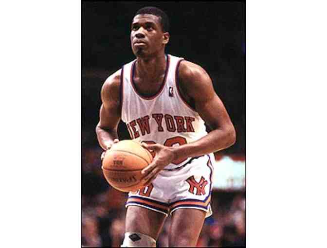 Autographed Basketball by NY Knicks Player Bernard King