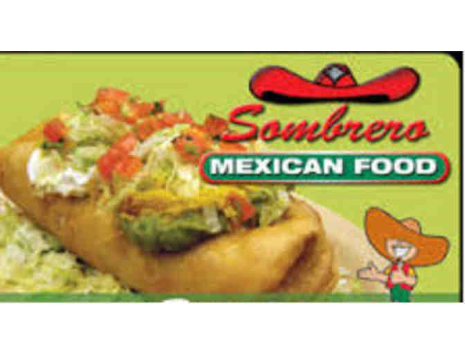 $25 Gift Card for Sombrero Mexican Food
