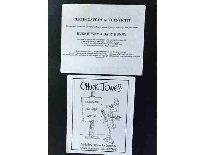 'Bugs Bunny and Baby Bunny' Chuck Jones Galleries fine art print with COA