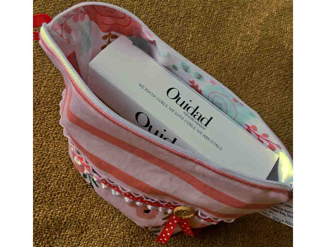 Ouidad Curl Essentials Trial Set in handmade Cosmetic Bag by GreciGirls Creations.