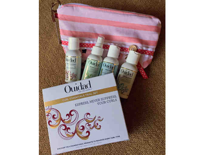 Ouidad Curl Essentials Trial Set in handmade Cosmetic Bag by GreciGirls Creations.
