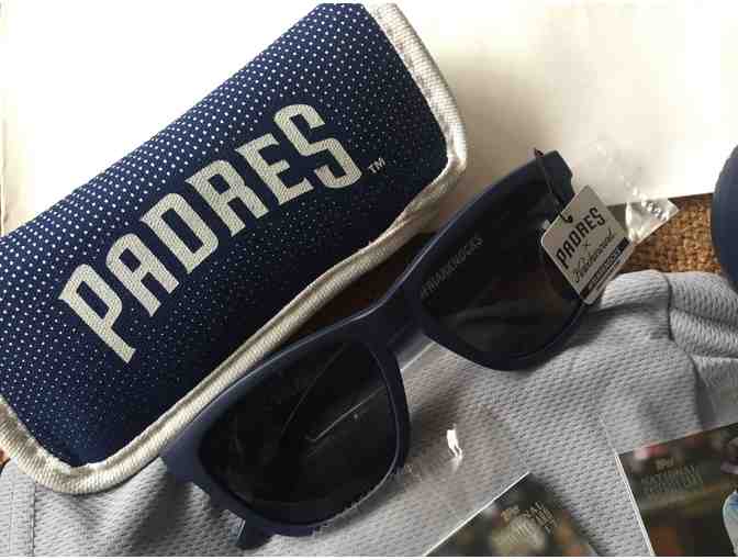 Padres Gift Bag with Youth Jersey, Cap, Sunglasses, Ball & Cards