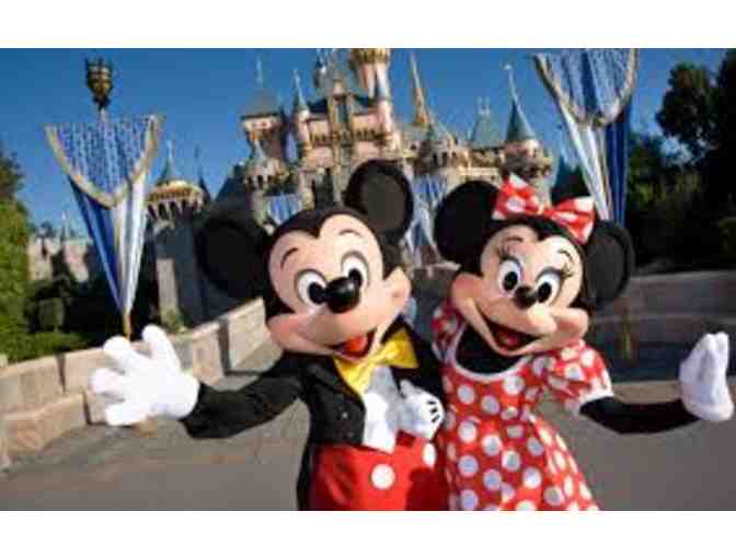 (4) FOUR 1-Day Hopper Tickets to Disneyland & Disney California Adventure Parks