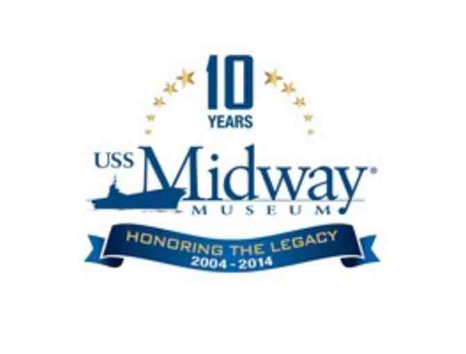 Family Pack of 4 Guest Passes USS Midway Museum
