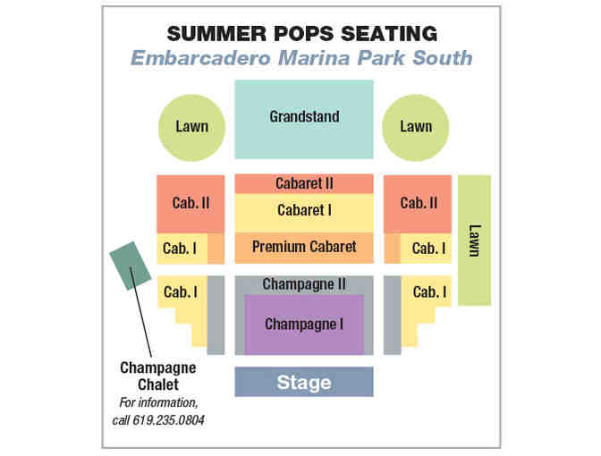 (2) tickets to San Diego Symphony 2019 Bayside Summer Nights
