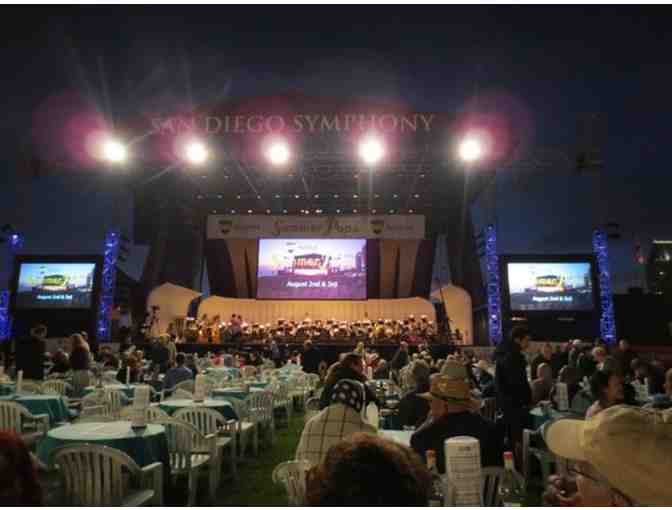 (2) tickets to San Diego Symphony 2019 Bayside Summer Nights